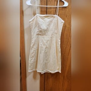 Elegant Cream Mini Dress